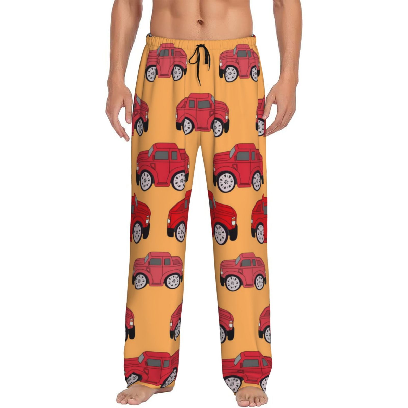 Junzan Men'S Pajama Pants Red Cars Sleepwear Pants Pj Bottoms ...