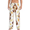 thumbnail image 1 of Junzan Men'S Pajama Pants Sloth Yoga Sleepwear Pants Pj Bottoms Drawstring And Pockets, 1 of 9