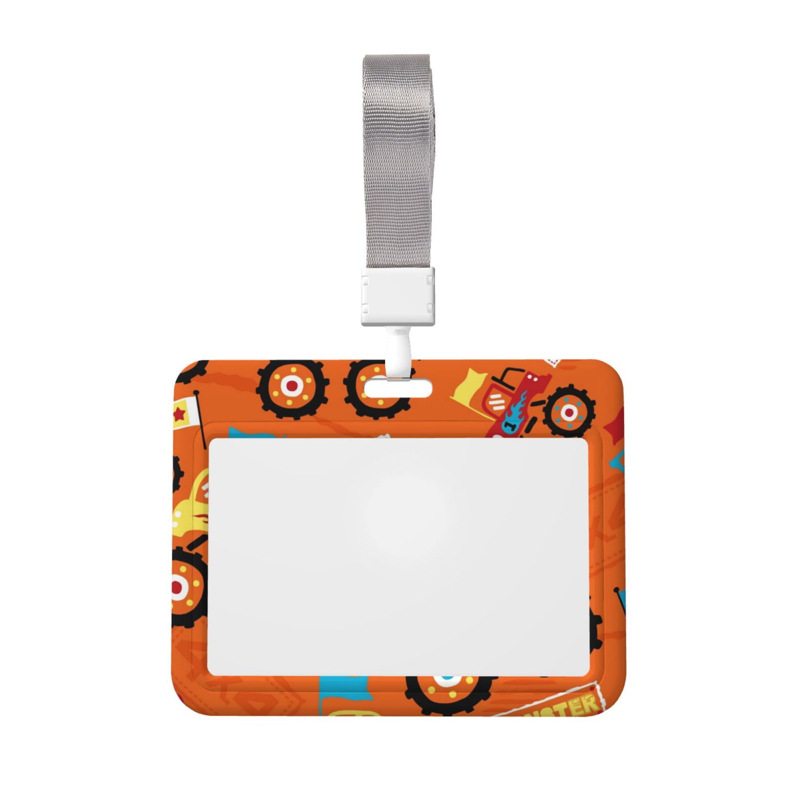 Junzan Monster Truck Id Badge Holder With Windows Key Card Work Badge