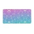 thumbnail image 1 of Junzan Multicolor Glitter Front License Plate Covers Decorative Car Metal Plates Novelty License Plate 6 X 12 Inch For Women Men, 1 of 9