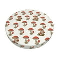 thumbnail image 1 of Junzan Mushroom Bar Stool Cover Round Seat Cushion With Elastic Washable And Non Slip Bottom For Barstool Padded Chair Slipcover - 12 Inch, 1 of 7