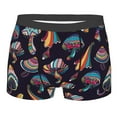 thumbnail image 1 of Junzan Mushroom Doodle Mens Underwear Boxer Briefs For Men’s - Small, 1 of 9
