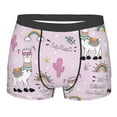 thumbnail image 1 of Junzan No Drama Llama Mens Underwear Boxer Briefs For Men’s - Medium, 1 of 9