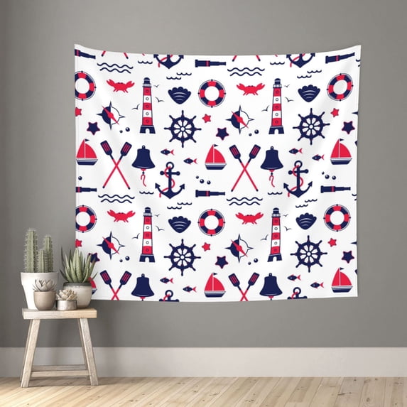 Junzan Sailing Marine Travel Tapestry Wall Tapestry Home Decor For Room 60x51 Inches