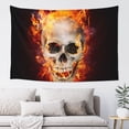 thumbnail image 1 of Junzan Satanic Skull for Tapestry - Home DéCor Tapestry Cute & Funny Tapestry Wall Hanging Party Poster Tapestry for Bedroom Living Room Dorm Wall 60×40in, 1 of 8