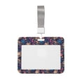 Junzan Skull starry sky flower ID Badge Holder with Windows Key Card