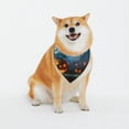 thumbnail image 1 of Junzan Spooky Halloween Pattern Dog Bandanas, Comfortable Cotton Triangle Bibs Scarfs For Dogs Or Cats,Cute Pet Kerchief For Medium Large Dogs-X-Large, 1 of 9