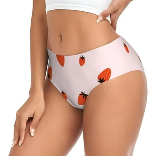 Strawberry Panties- Strawberry Pink Print Underwear for