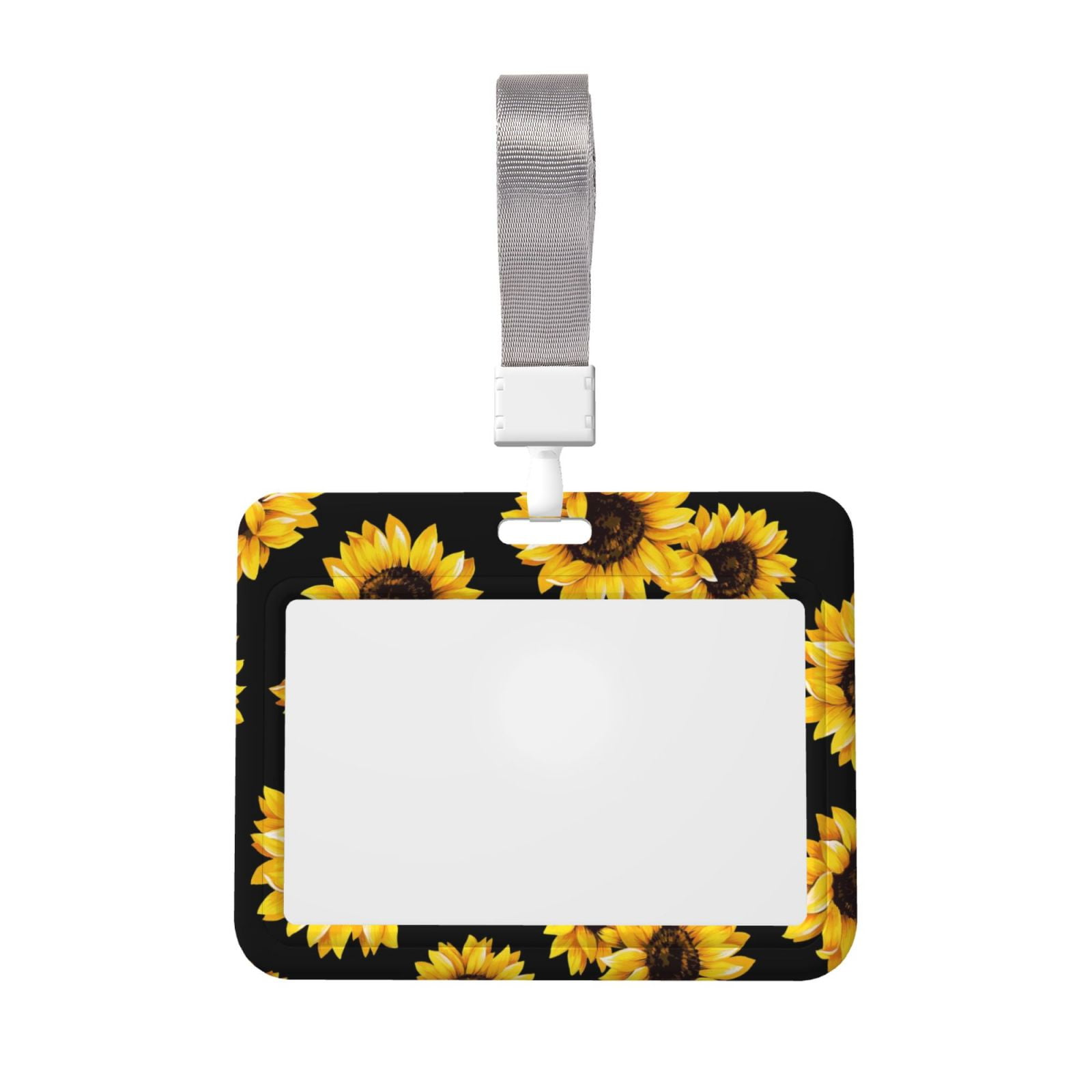 Junzan Sunflower 6 Id Badge Holder With Windows Key Card Work Badge