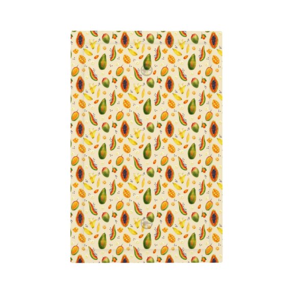 Junzan Tropical Fruits for Electrical Outlet Covers, 5" x 3" Electric Receptacle Plug Covers Wall Plates 1-Pack Electric Receptacle Plug Covers-Style V