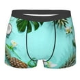 thumbnail image 1 of Junzan Tropical Pineapple Mens Underwear Boxer Briefs For Men’s - Small, 1 of 9