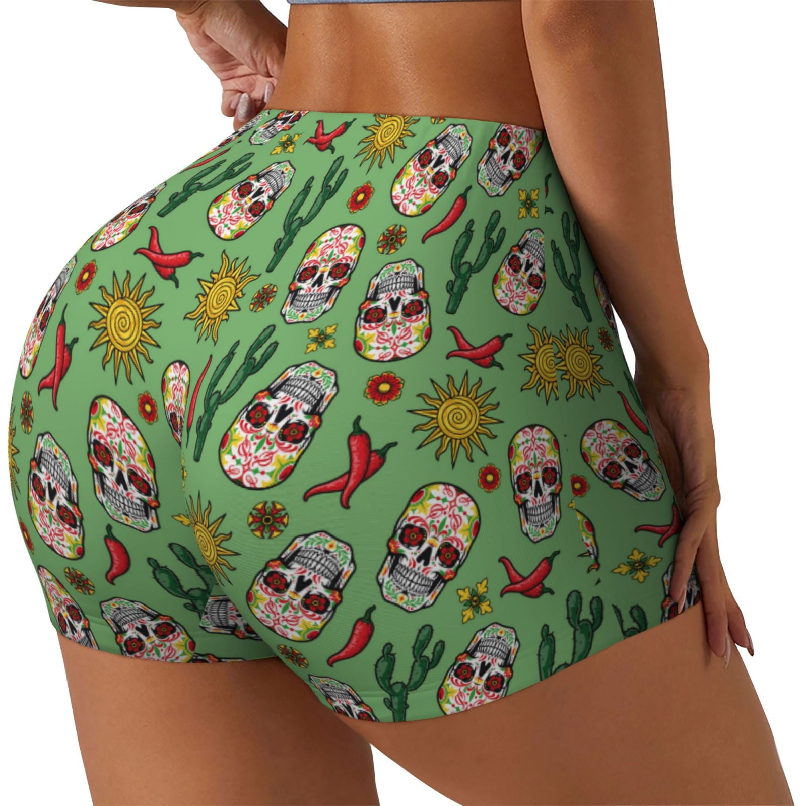 Geometric Skull Women's Shorts