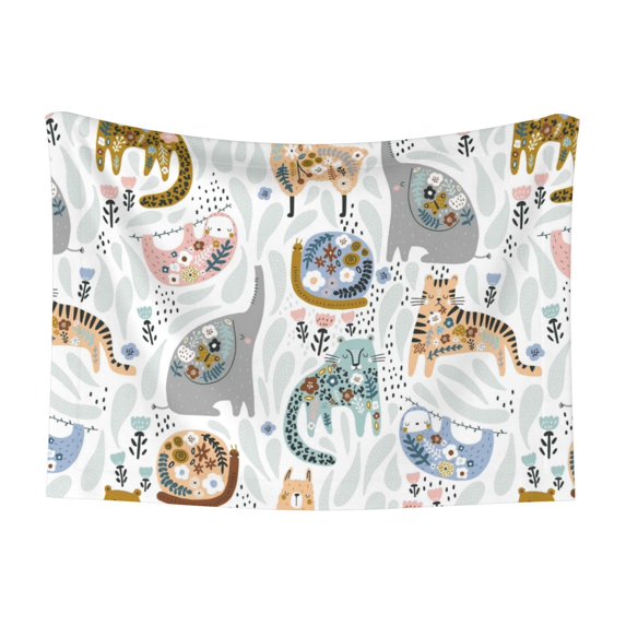 Junzan Waterproof Pet Blanket Dog Blankets,Cute Colorful Animal Pattern Printing Super Soft Warm,Urine Proof Washable Outdoor Pet Blanket For Puppy Large Dogs & Cats