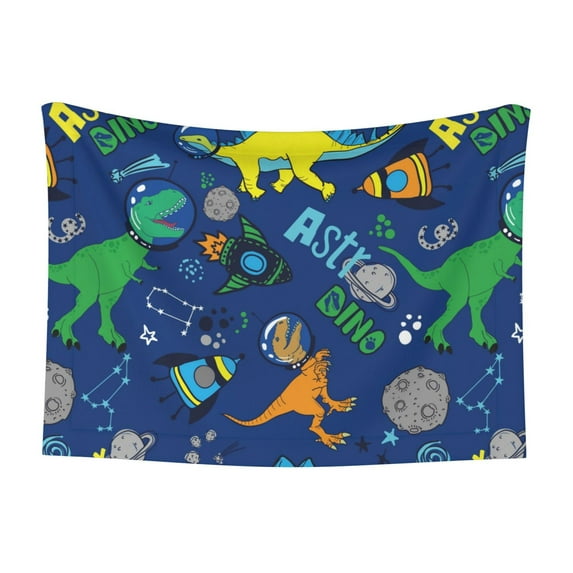 Junzan Waterproof Pet Blanket Dog Blankets,Dinosaur In Space Pattern Printing Super Soft Warm,Urine Proof Washable Outdoor Pet Blanket For Puppy Large Dogs & Cats