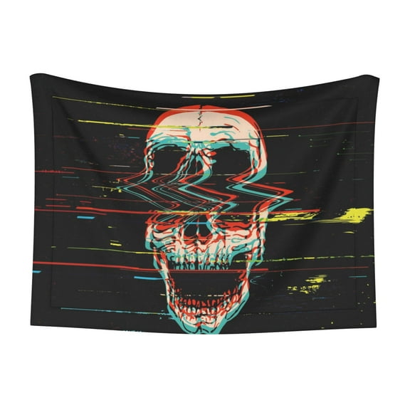 Junzan Waterproof Pet Blanket Dog Blankets,Glitch Screaming Skull Pattern Printing Super Soft Warm,Urine Proof Washable Outdoor Pet Blanket For Puppy Large Dogs & Cats