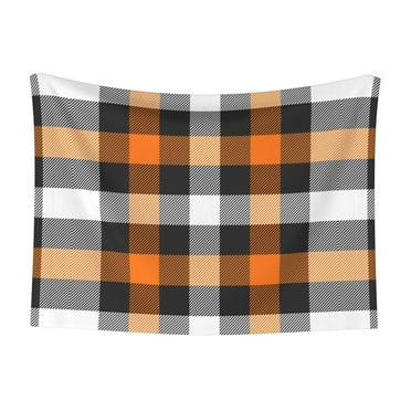 Junzan Waterproof Pet Blanket Dog Blankets,Orange Plaid Pattern Printing Super Soft Warm,Urine Proof Washable Outdoor Pet Blanket For Puppy Large Dogs & Cats