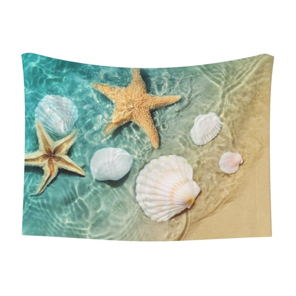 Junzan Waterproof Pet Blanket Dog Blankets,Starfish And Seashell Pattern Printing Super Soft Warm,Urine Proof Washable Outdoor Pet Blanket For Puppy Large Dogs & Cats