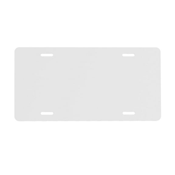 Junzan White Front License Plate Covers Decorative Car Metal Plates Novelty License Plate 6 X 12 Inch For Women Men