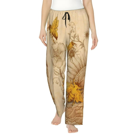 Junzan Women'S Pajama Pants Drawstring Comfy Sleep Bottoms With Pockets