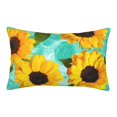 thumbnail image 1 of Junzan Yellow Sunflowers With Green Leaves Pillow Cases Standard Size, with Envelope Closure Bed Pillow Cases,14"X20", 1 of 9