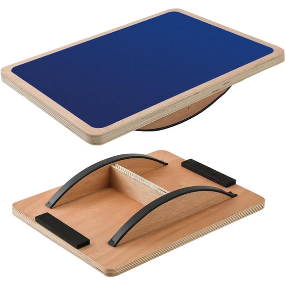 Juoe Balance Board Wobble Board for Adults and Kids - Anti-Slip 350LBS Balance Board for Physical Therapy,Balance Training,Posture Correction,Standing Desk Core Strength Wooden Balance Rocker Board
