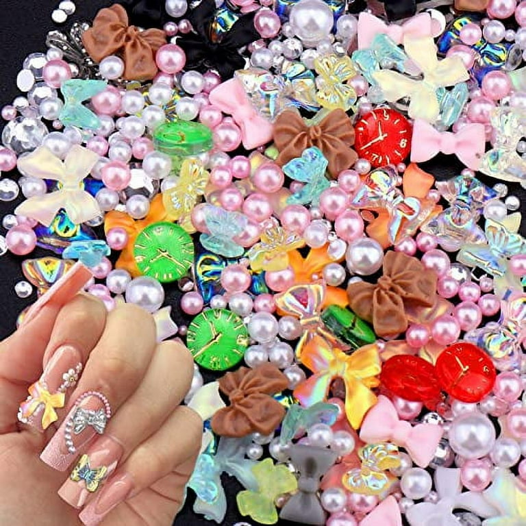 Resin Bow Nail Decoration Charms