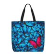 Juoritu Butterfly Prints Tote Bag for Women Durable Tote Bag for
