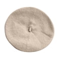 thumbnail image 1 of Juorvia Beret Hat Kids Soft Warm Fall Winter Solid Color(Free Size,Beige), 1 of 6