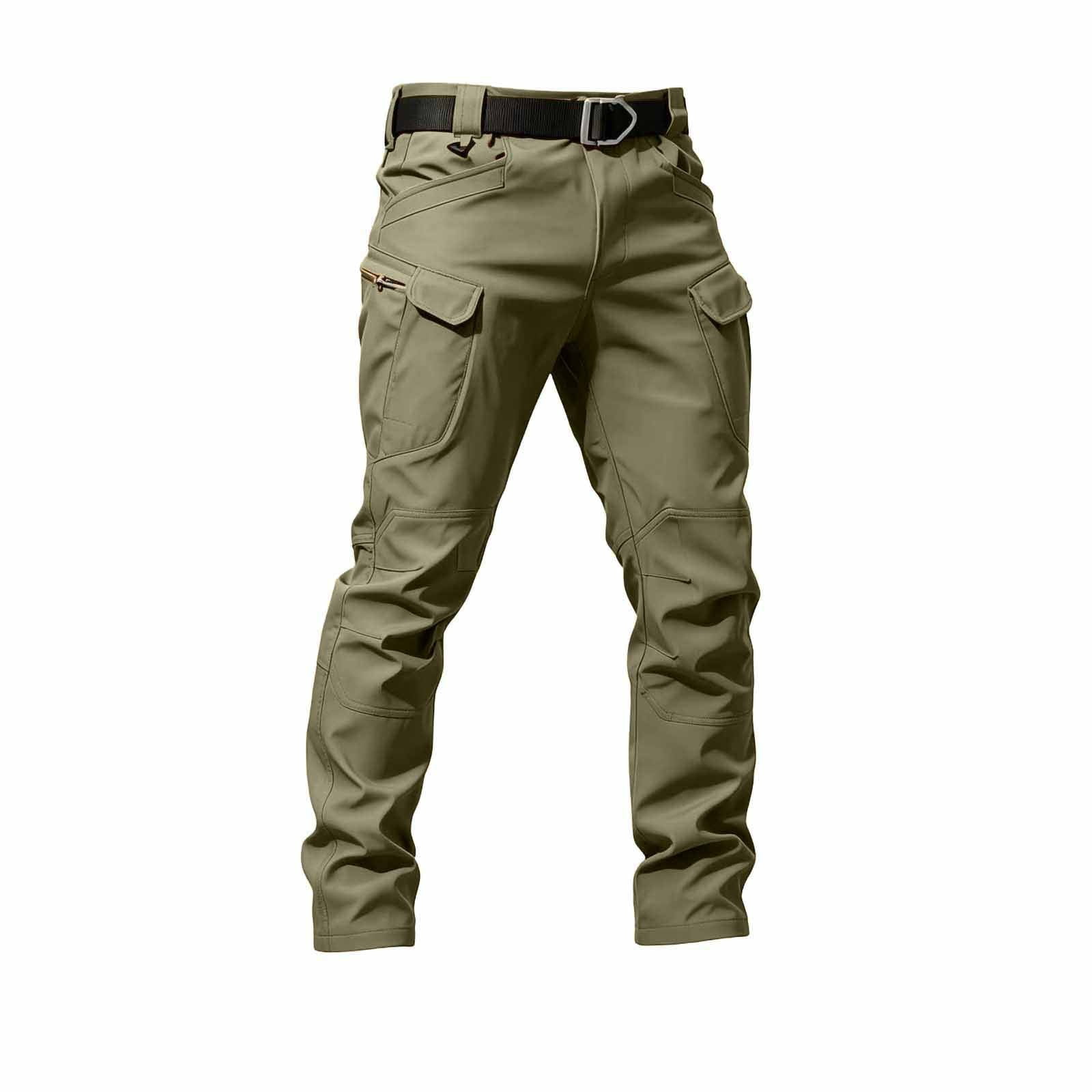 Juorvia Cargo Pants for Men Plus Size Work Pants Regular Fitted Water ...
