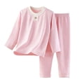 thumbnail image 1 of Juorvia Kids Girls 2pc Matching Set Fleece Sweatsuit Loose Fitted Zip up Hooded Jacket Elastic Waist Joggers(7-8Years,Coffee), 1 of 7