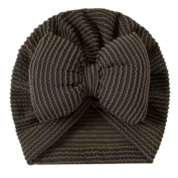 Juorvia Toddle Turban Hats with Bow Head Wrap Nursery(Free Size,Army Green)