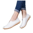 thumbnail image 1 of Juosiy Casual Shoes for Women 2025 Leather Loafers Comfortable Walking Flat Slip-ons Flat, 1 of 7