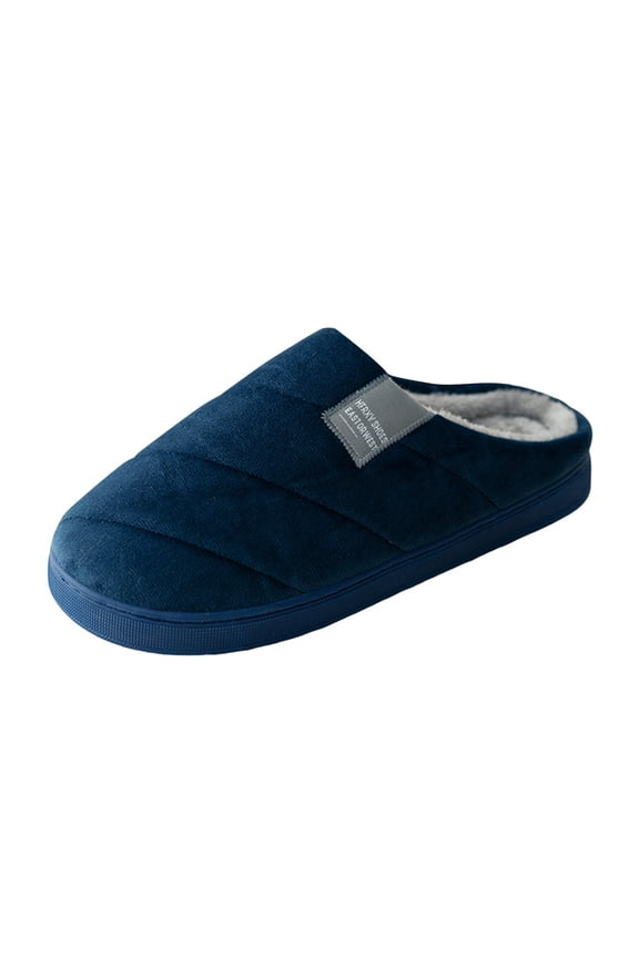 Casual Slippers for Men Slip On Womens Slippers Non Slip Rubber Sole Bedroom Slide Shoes