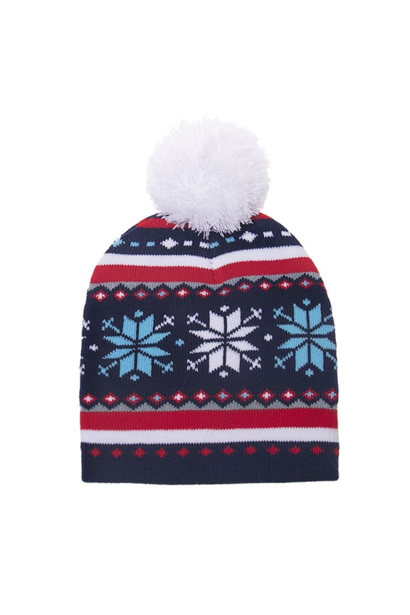 Children Santa knitted hat Cute woolen Warm Christmas holiday party headgear