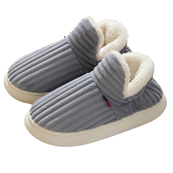 Juosiy Cotton Slippers for 2025 Winter and Fall no Slip Shoes Indoor Outdoor Keep Warm Ankle Boots