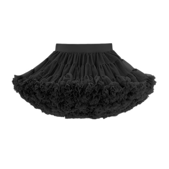 Juosiy Ladies Fashion Gauze Princess Skirt High Waist Ruffled Tutu Skirts Ballet Tulle Pettiskirts