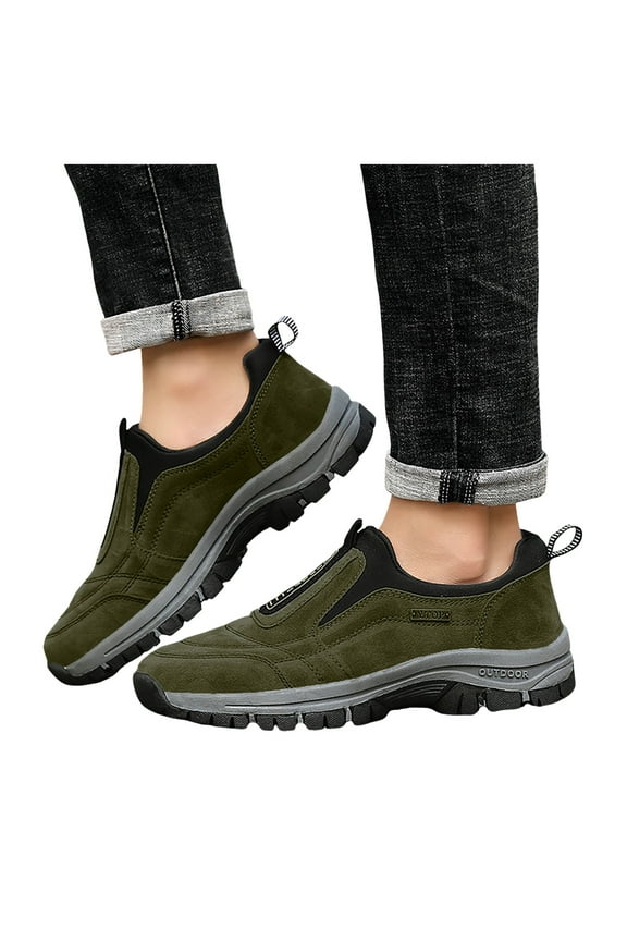 Men's Mountaineering Shoes Lightweigh Outdoor Road Non Slip Climbing Breathable Hiking Sneakers