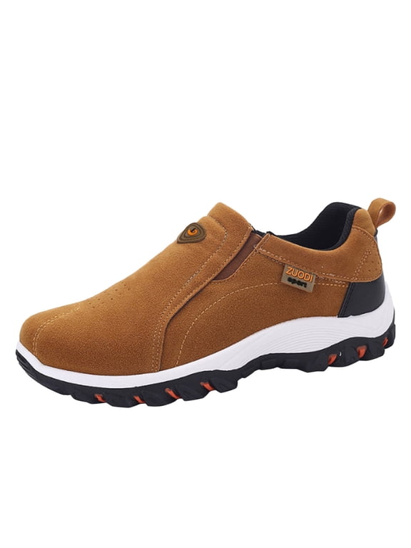 Men's Suede Non Slip Lightweight Orthopedic Loafers Casual Sneakers Comfortable Walking Boat Shoes