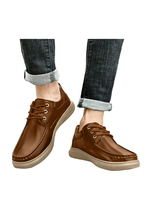 Mens Non Slip Work Shoes Fashion Driving Loafers Comfortable Slip On Business Sneakers