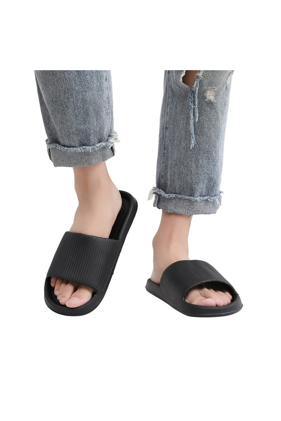 Shower Shoes for Men and Women open toe House Slippers Quick Drying Non Slip Slides Sandals