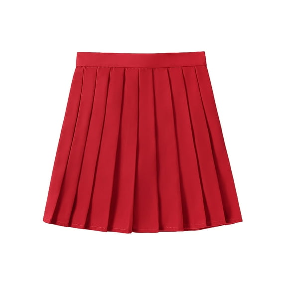 Juosiy Women Multicolor Pleat Skirt Plus Size Casual Fashion Preppy Mini School Girls Skirts