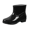 thumbnail image 1 of Juosiy Women's Short Ankle Rubber Water-proof Rain Boots Slip On Garden Work Water Shoes, 1 of 6