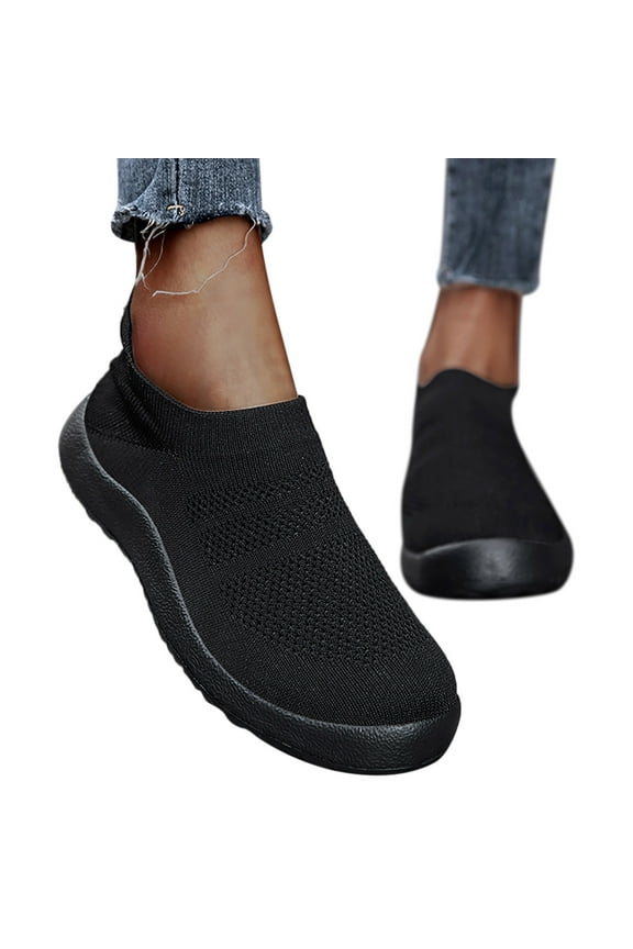 Women's Slip On Sneakers Non Slip Walking Shoes Breathable Mesh Work Casual Lightweight Loafers