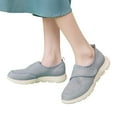 thumbnail image 1 of Juosiy Womens Loafers Adjustable Slip-On Wide Walking Shoes Orthopedic Non Slip Work Sneakers, 1 of 8