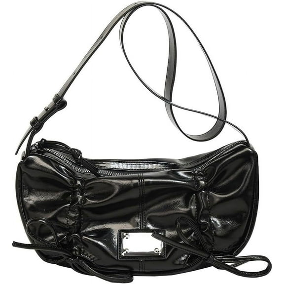 Juoxeepy Bow Purse Y2K Aesthetic Crossbody Bag Trendy Shoulder Bag Purse for Women Fashion PU Leather Hobo Bag