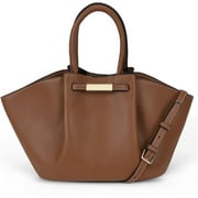 MAOYI Juoxeepy Tote Bag Faux Leather Work Bag for Women Soft Grained Leather Top Handle Bag Trendy Luxury Hobo Handbag Purse