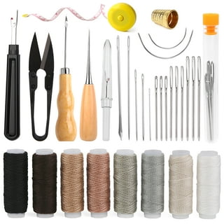 Leather Sewing Kit, Upholstery Repair Kit, 48pcs Leather Stitching Kit with  Upho