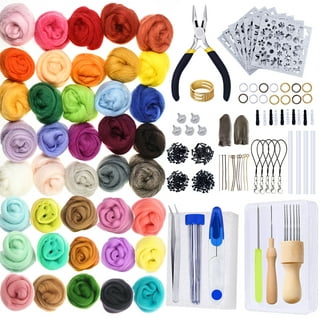 Incraftables Wool Needle Felting Kit 15 Colors for Beginners, Pros, Adults  & Kids Wool Roving Felt Supplies Starter Set