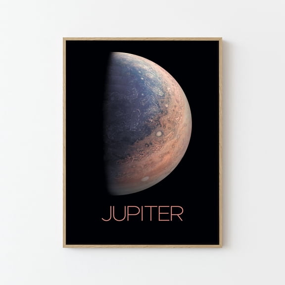 Jupiter NASA Space Travel Poster Print | Planet Wall Art | Home Decor
