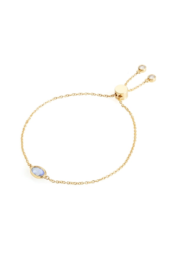 Natural Labradorite Adjustbale Bracelet, 14K Gold Plated Natural Labradorite Creative Adjustable Chain Bracelet for Women, Genuine Labradorite Bracelet for Valentine's Day, Mother's Day, Birth